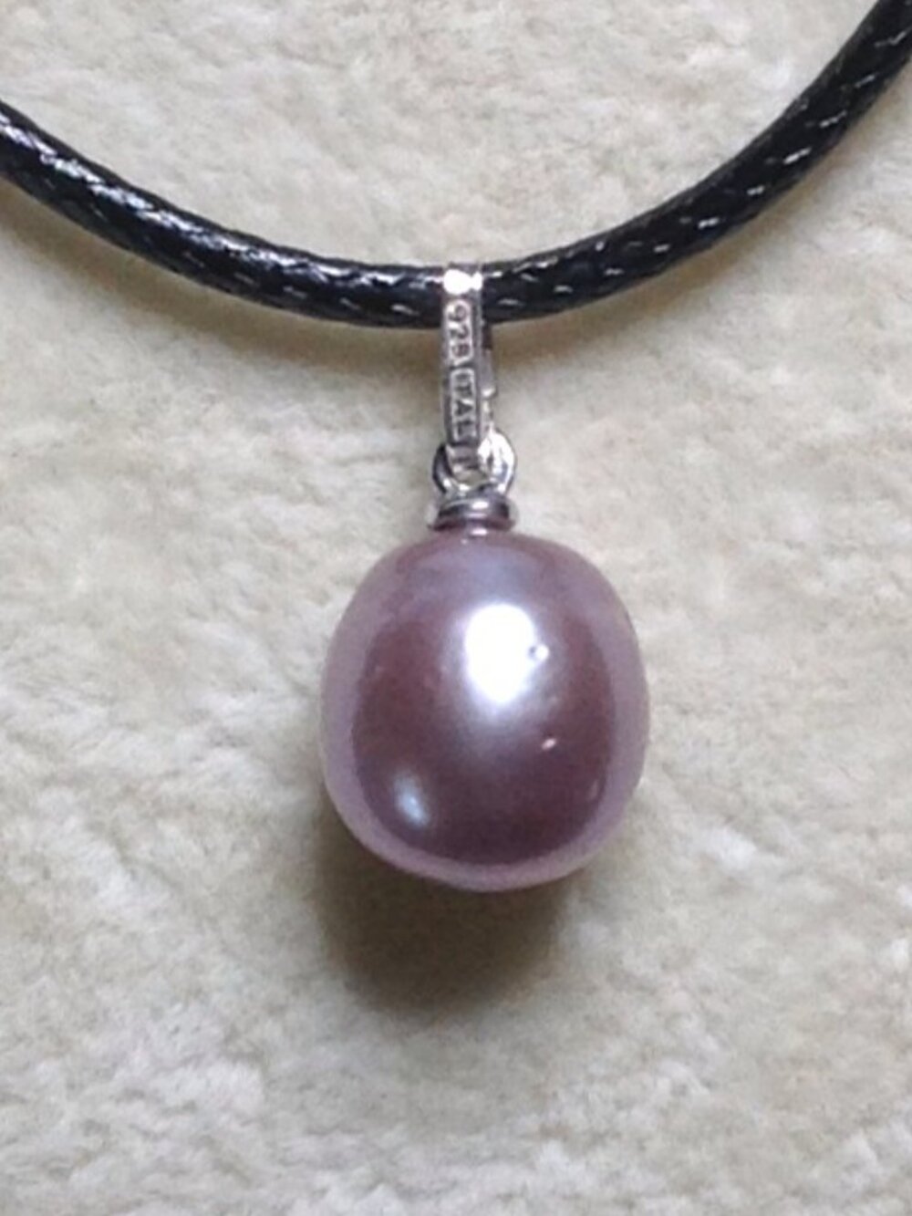 Cultured Pearl Silver Charm.